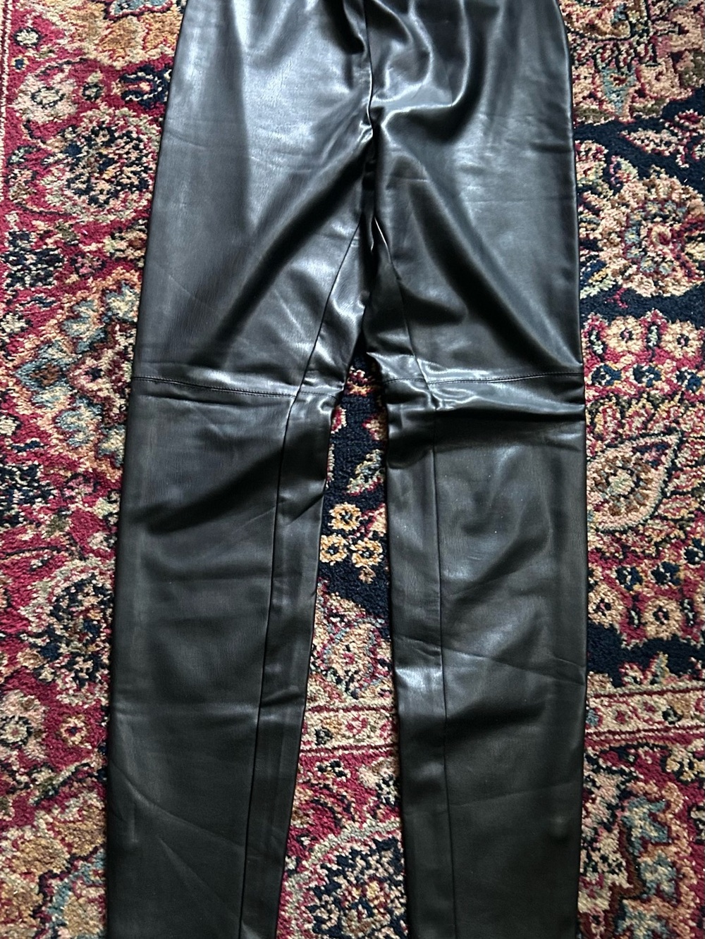Women’s Black Faux Leather Pants